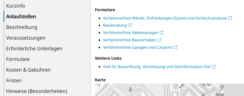 Beispiel für ein Formular an der Organisationseinheit Beispiel für ein Formular an der Organisationseinheit
